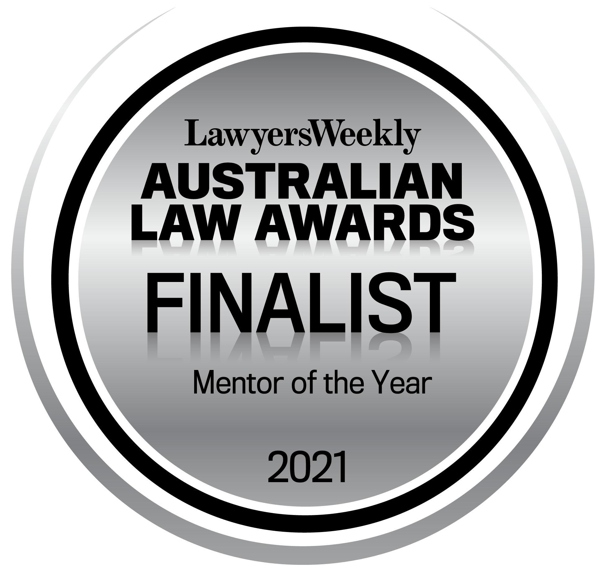 FINALIST – Mentor of the Year, Lawyers Weekly Australian Law Awards 2021